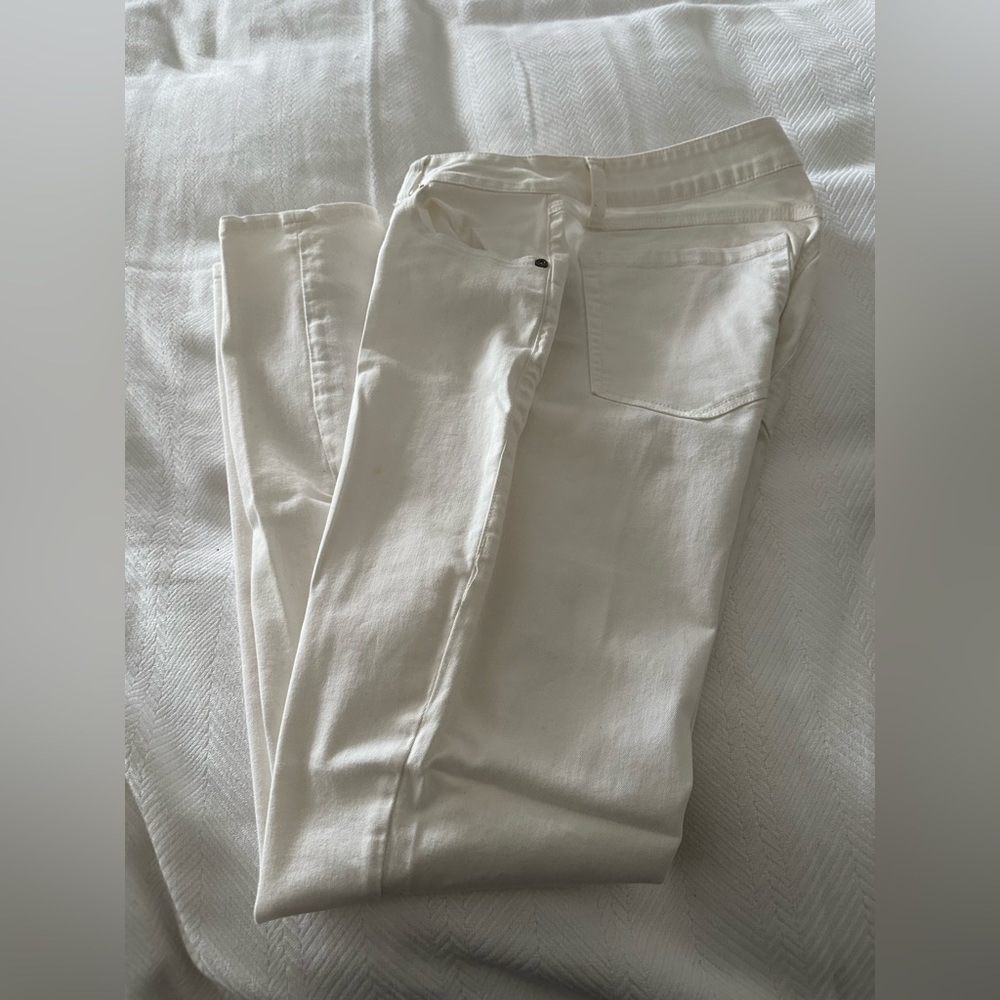 CAbi White Skinny Jeans Size 6